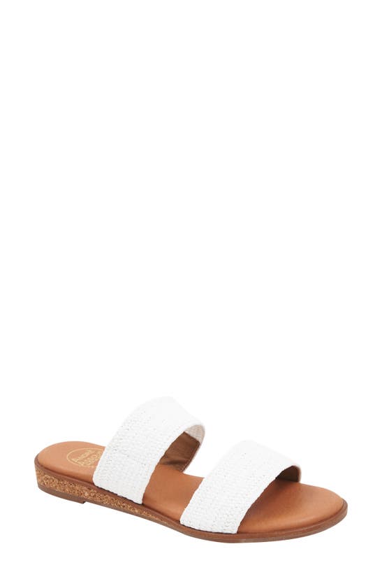 Shop Andre Assous André Assous Galia Featherweights™ Slide Sandal In White