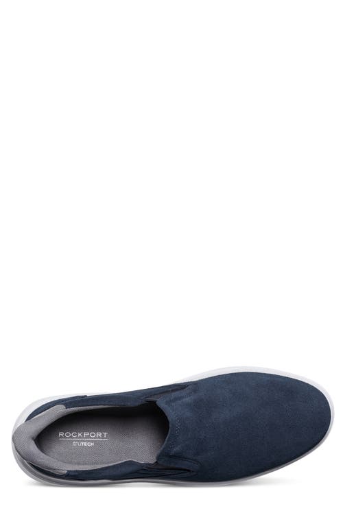 Shop Rockport Tristen Step Activated Slip-on Sneaker In Dark Blue