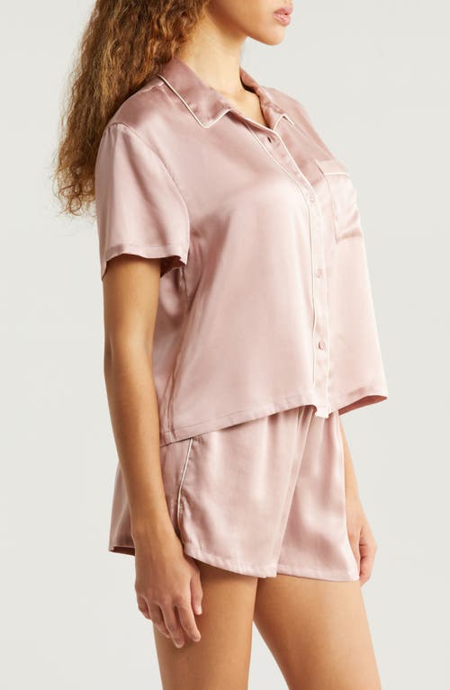 Shop Nordstrom Washable Silk Short Pajamas In Pink Puff