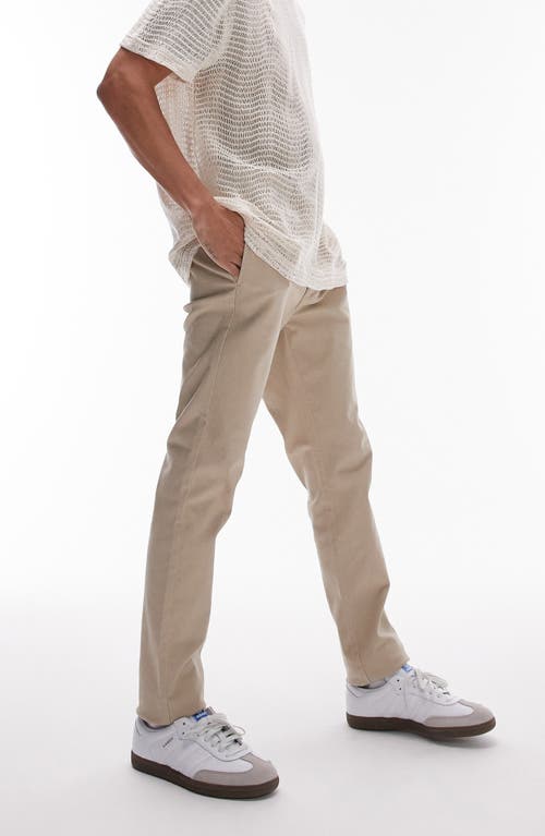 Shop Topman Skinny Chinos In Stone