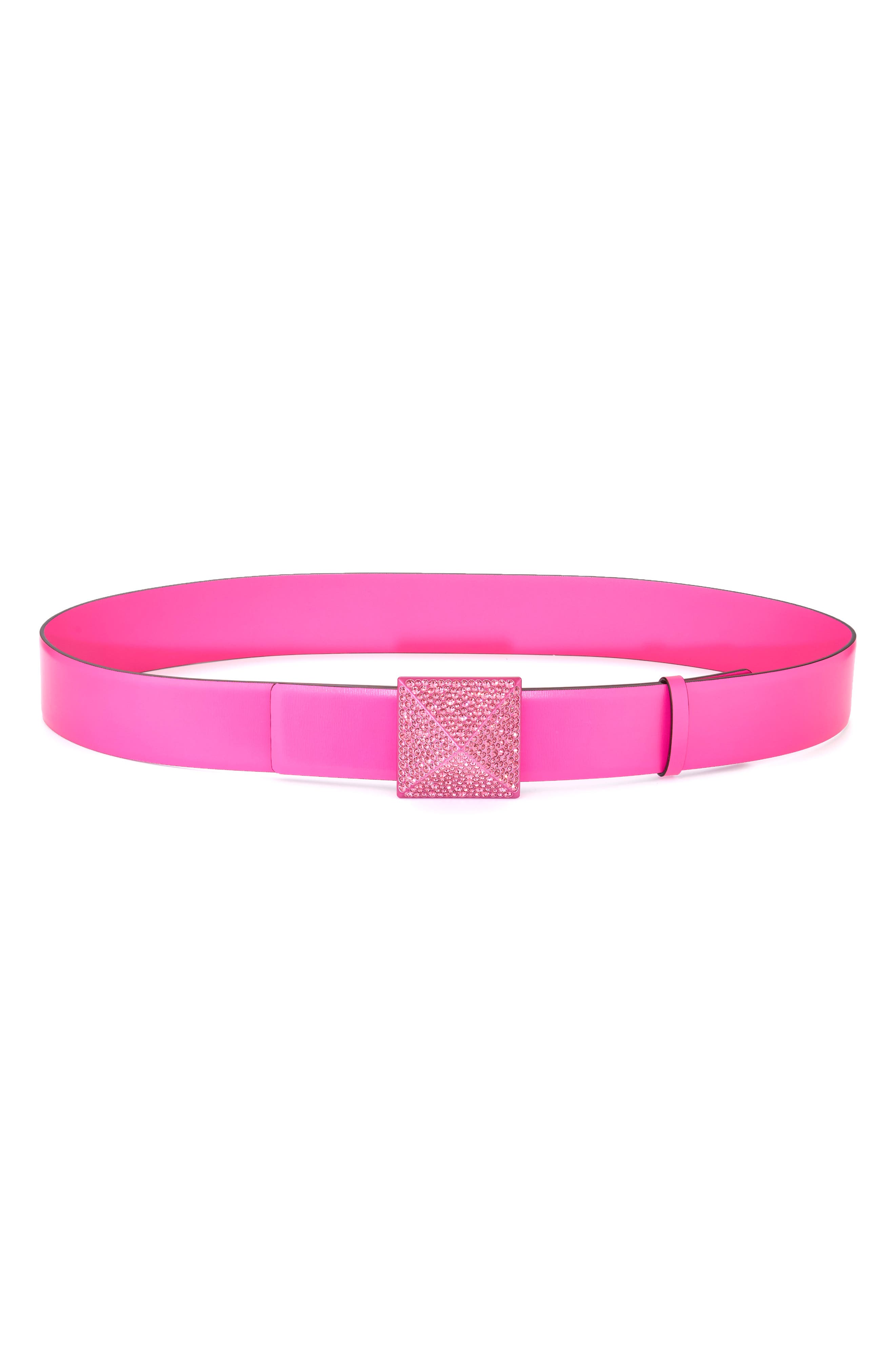 light pink designer belt