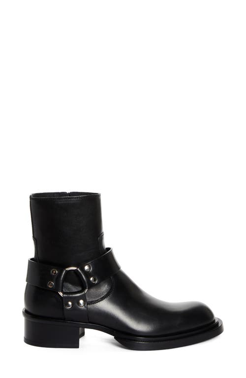 Shop Alexander Mcqueen Harness Boot In Black/silver