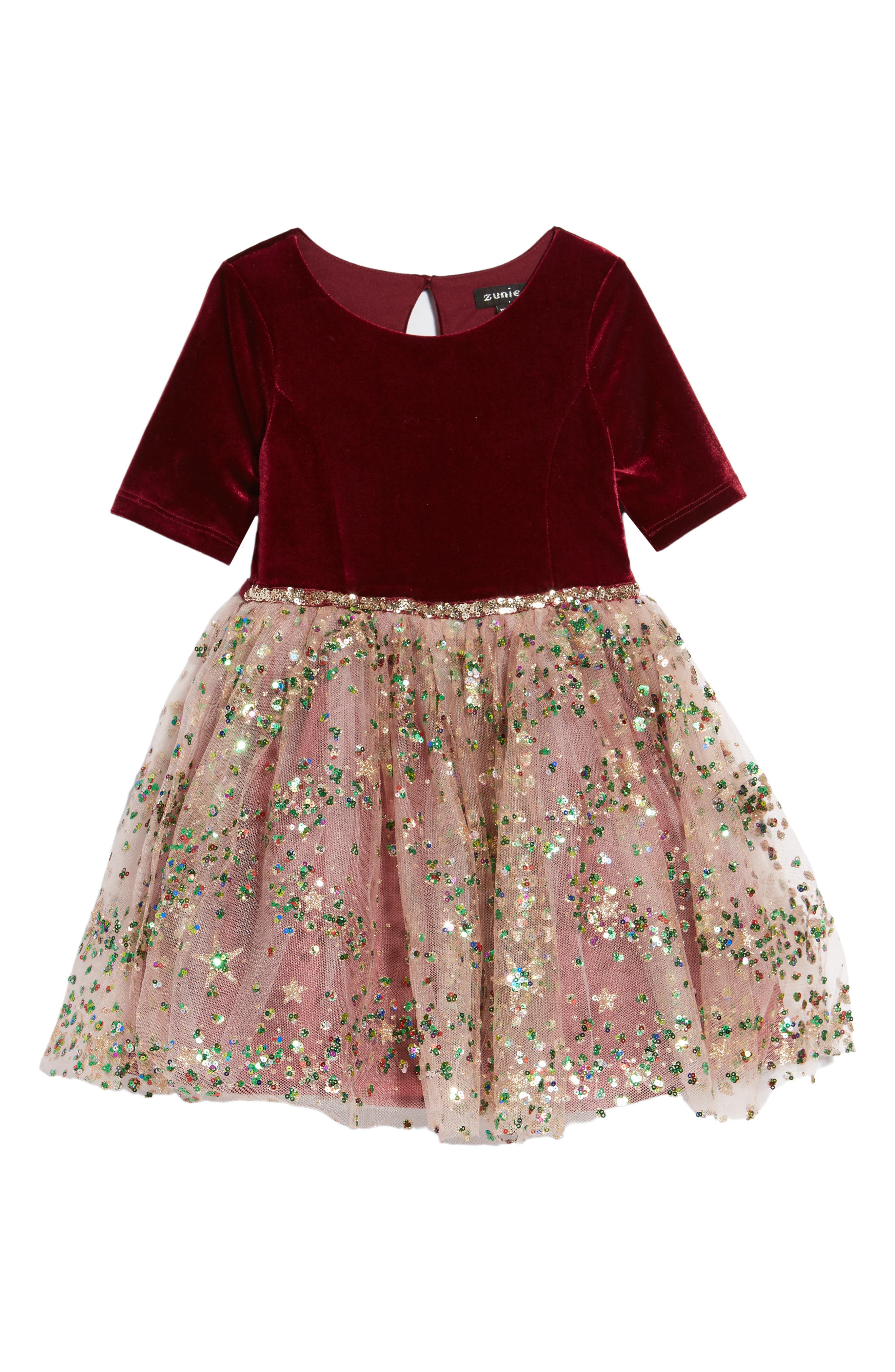 Nordstrom Clothing Dresses Long Sleeve Dresses Kids Maisey Dress in Dark Orchid at Nordstrom 