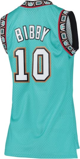 Women's Mitchell & Ness Mike Bibby Turquoise Vancouver Grizzlies