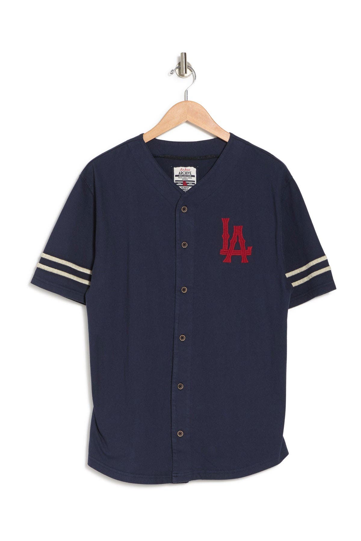 American Needle Archive Los Angeles Angels Jersey In Navy