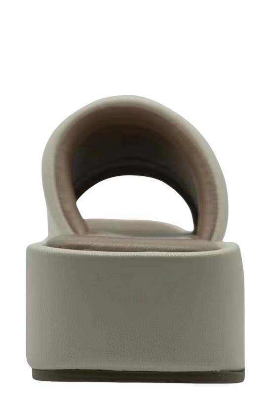Kenneth Cole Women's Andreanna Slip On Platform Sandals In Bianca Smooth Pu