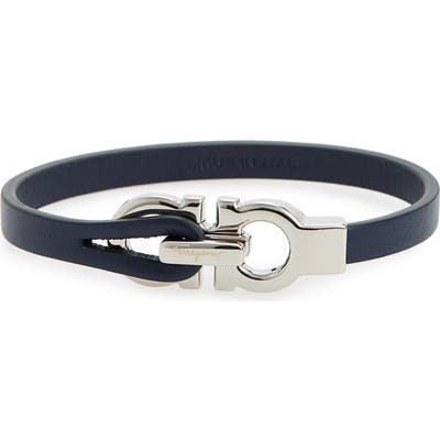 Salvatore Ferragamo Double Gancini Leather Bracelet