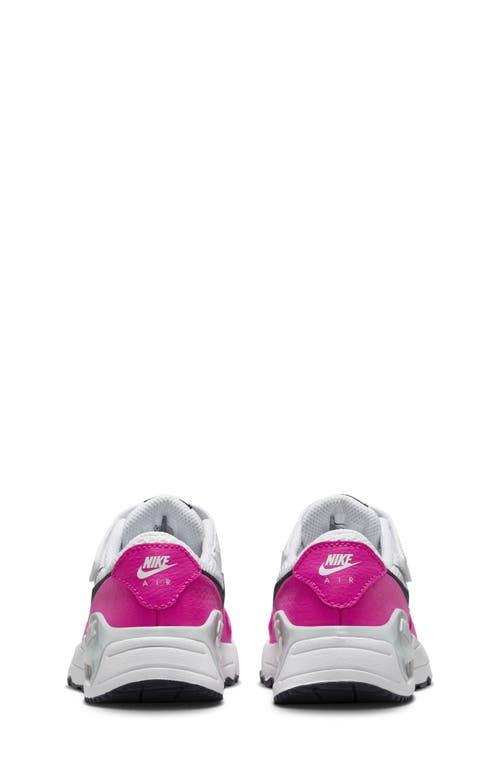 Shop Nike Kids' Air Max Systm Sneaker In White/obsidian/pink