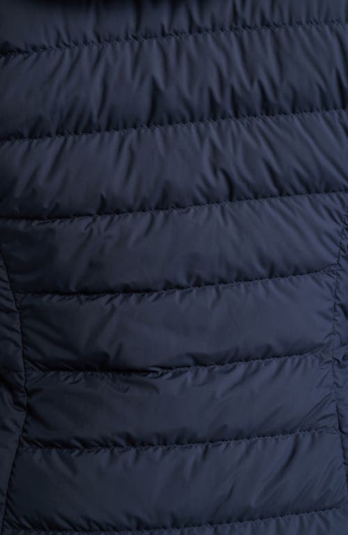 Shop Parajumpers Irene 600-fill-power Down Puffer Long Jacket In Blue
