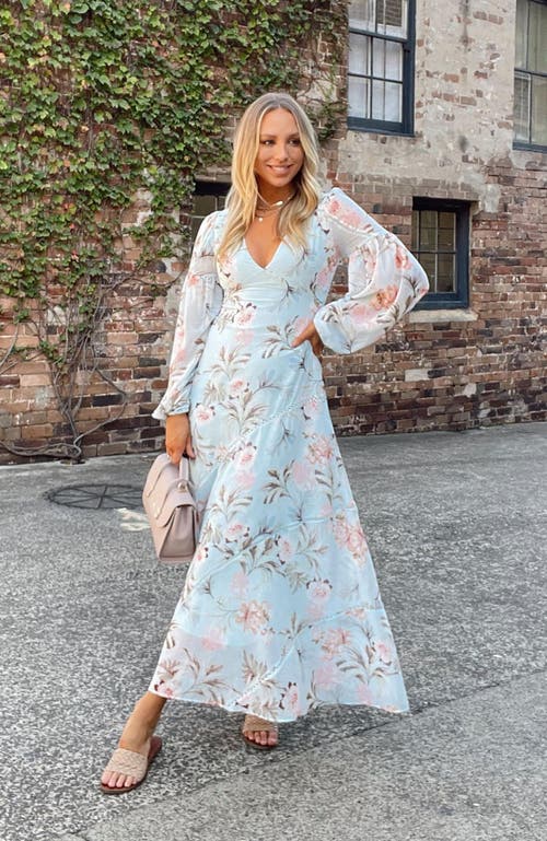 Belle & Bloom In Your Dreams Maxi Dress In Light Blue