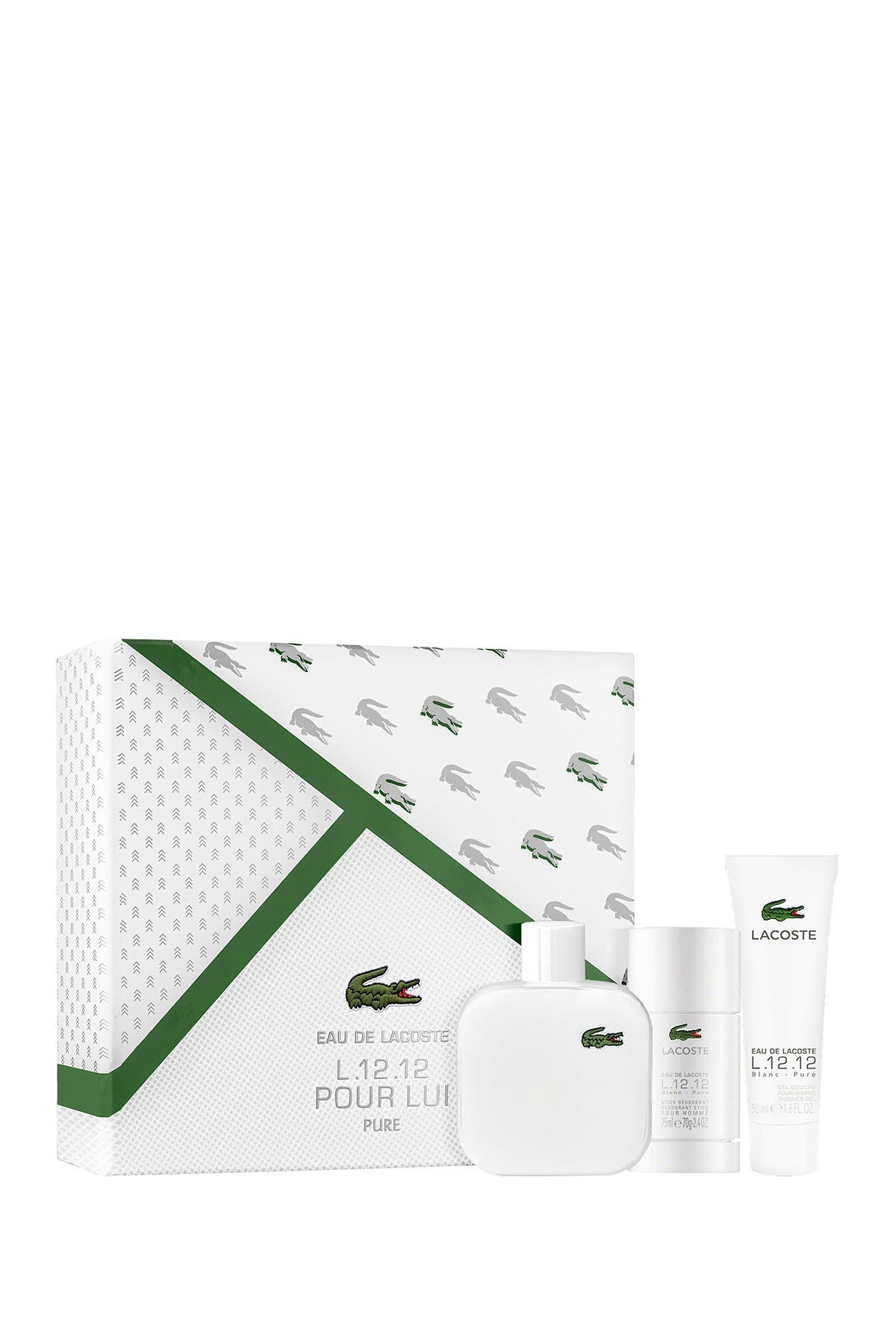 lacoste white aftershave gift set
