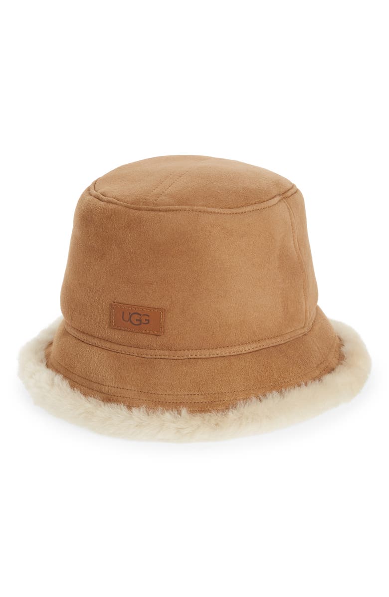 Men's Genuine Shearling Bucket Hat