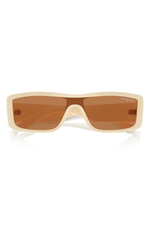 Shop Vogue 22mm Rectangular Sunglasses In Milk