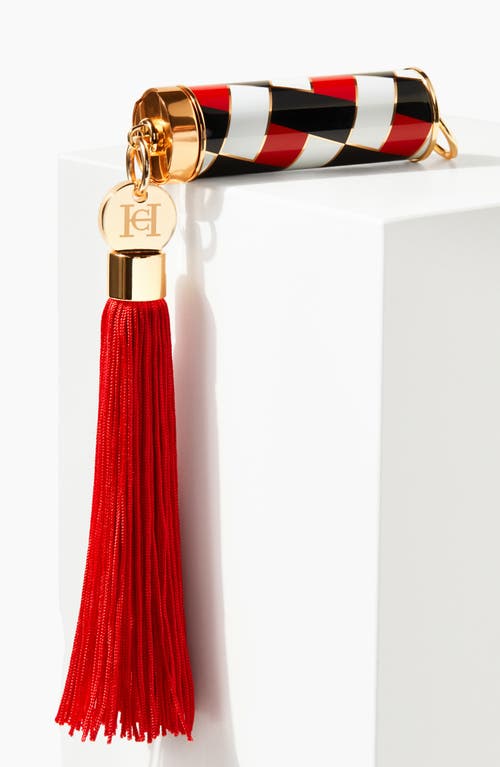 Carolina Herrera The Tassel Accessory Lipstick Charm In Red