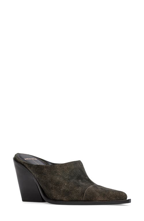 Shop Black Suede Studio Noa Mule In Dark Brown