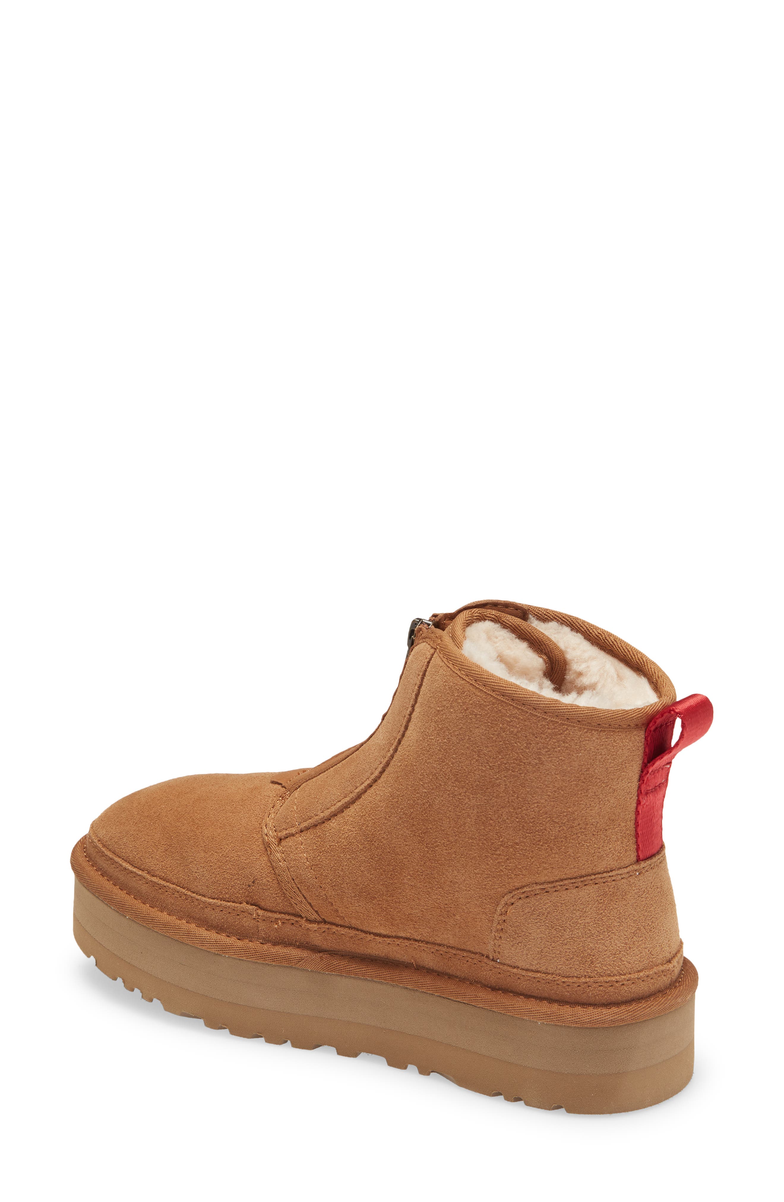 neumel genuine shearling lined platform bootie