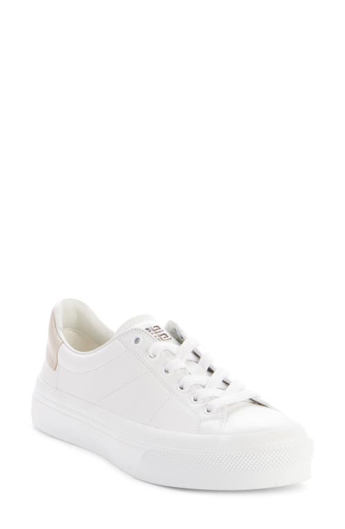 Shop Givenchy City Sport Lace-up Sneaker In White/beige