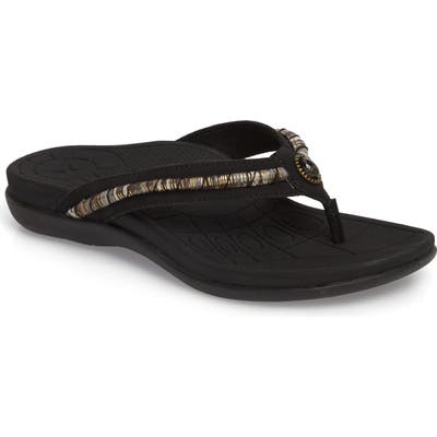 Aetrex Hazel Water Friendly Flip Flop, Black
