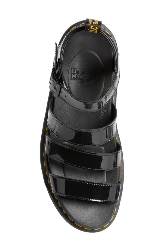 Shop Dr. Martens' Blaire Sandal In Black Patent Leather