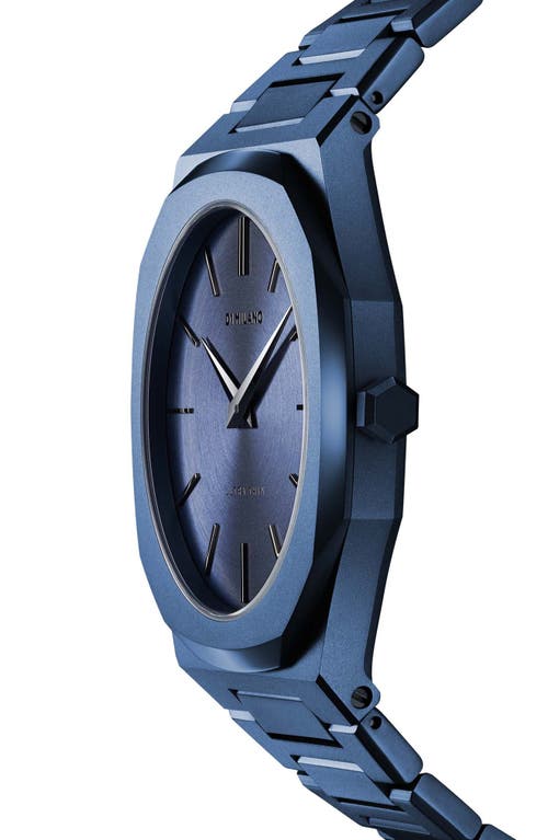 D1 Milano Watch Ultra Thin Bracelet 40 Mm In Blue
