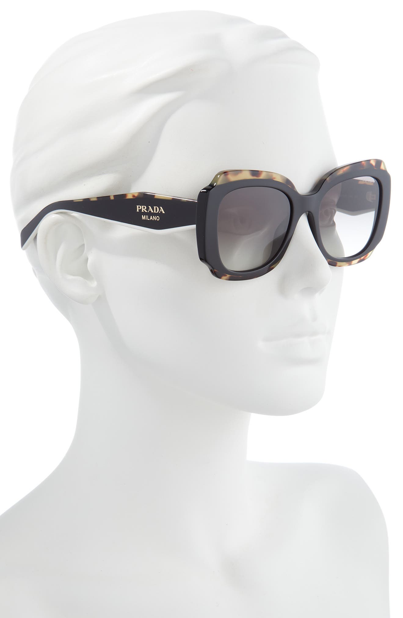 prada 56mm geometric sunglasses