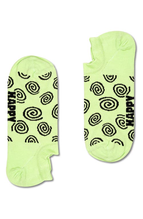 Happy Socks Checked Stripe No Show Socks In White Multi