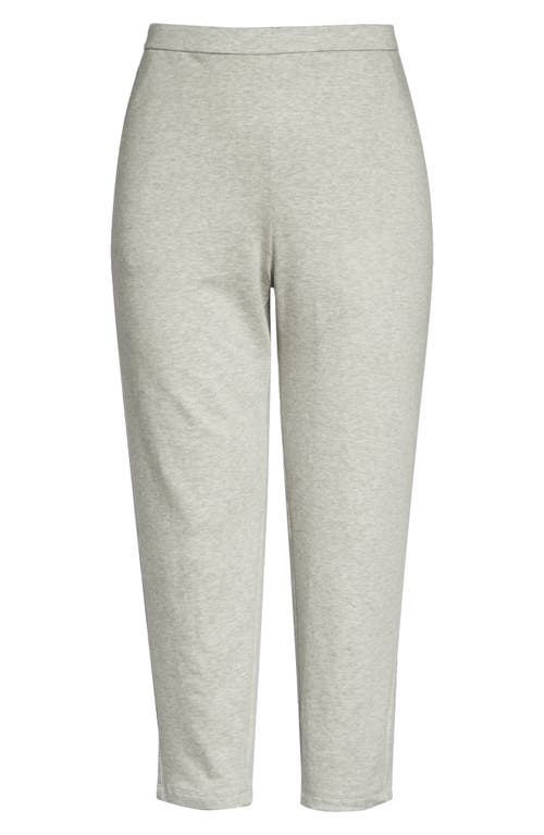 Eileen Fisher Slouch Fleece Ankle Pants In Dark Pearl