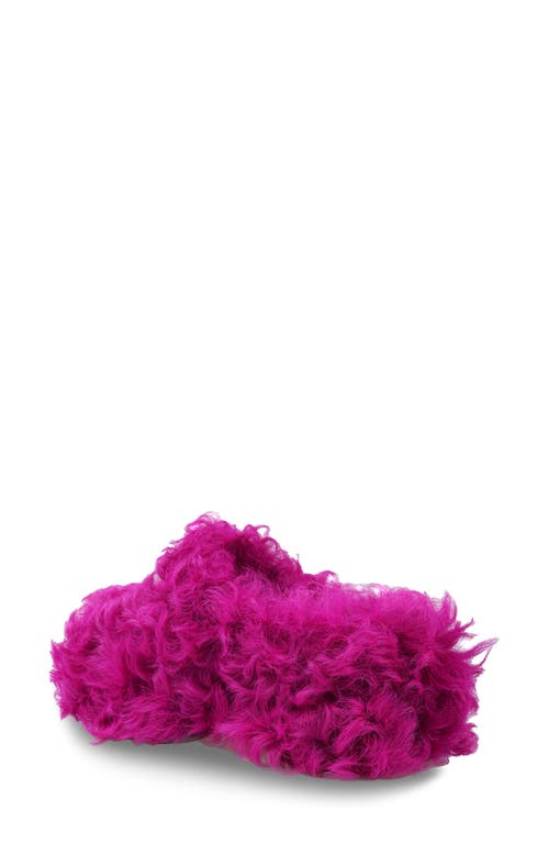 Zigi Jincy Faux Shearling Clog In Fuschia