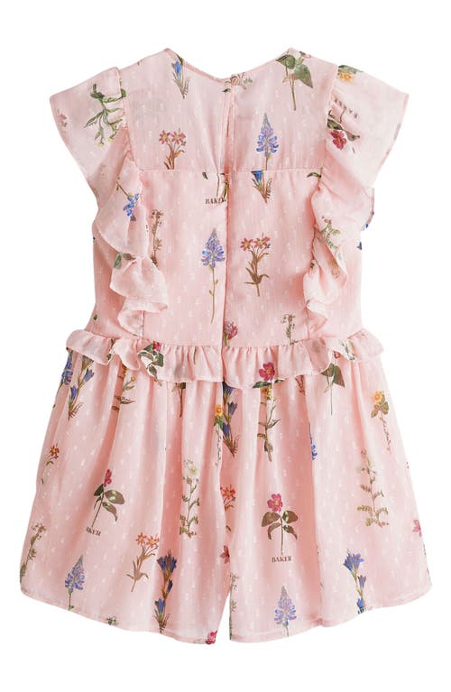 Ted Baker Baker By Kids' Dobby Romper In Pink
