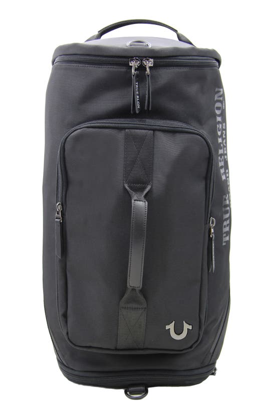 True Religion Brand Jeans Switch Convertible Duffle Backpack In Black