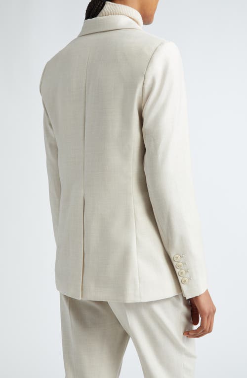 Shop Eleventy Sparkle Wool Blend Blazer In Ivory