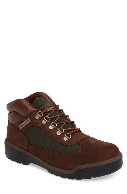 Timberland Field Waterproof Hiking Boot In Burgundy