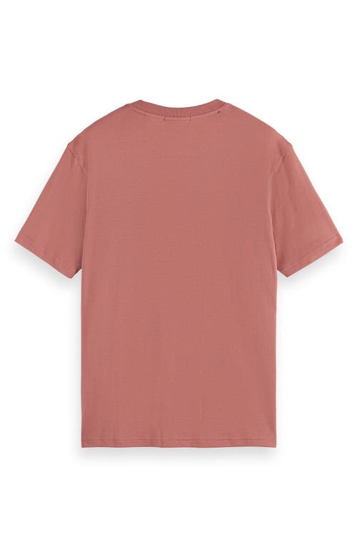 Shop Scotch & Soda Tencel® Blend Pocket T-shirt In Weathered Pink