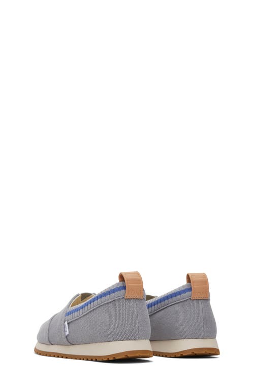 Shop Toms Kids' Alpargata Resident Slip-on Sneaker In Grey/blue