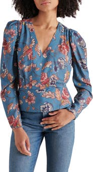 Saige Floral Peplum Top