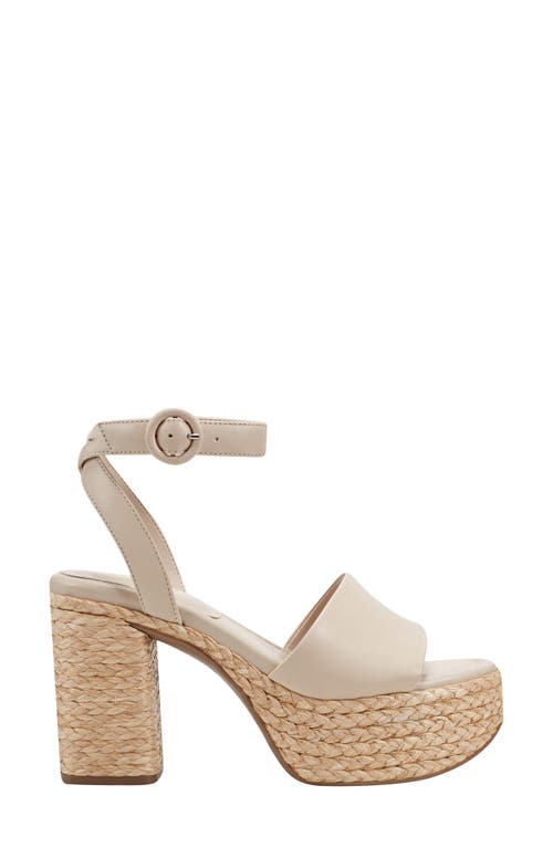 Marc Fisher Ltd Palyca Platform Sandal In Light Natural