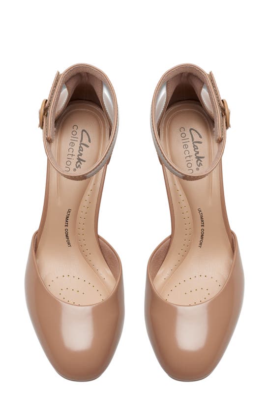 Clarks Women's Ambyr 2 Cove Ankle-strap Platform Pumps In Warm Beige