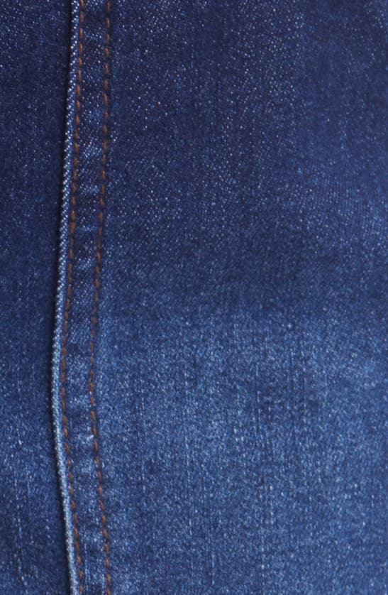 Wit & Wisdom 'ab'solution Patch Pocket High Waist Denim Shorts In Indigo