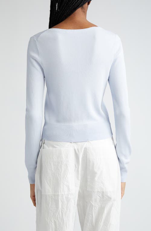 Shop Proenza Schouler Addie Shrunken Fit Cardigan In Sky Blue