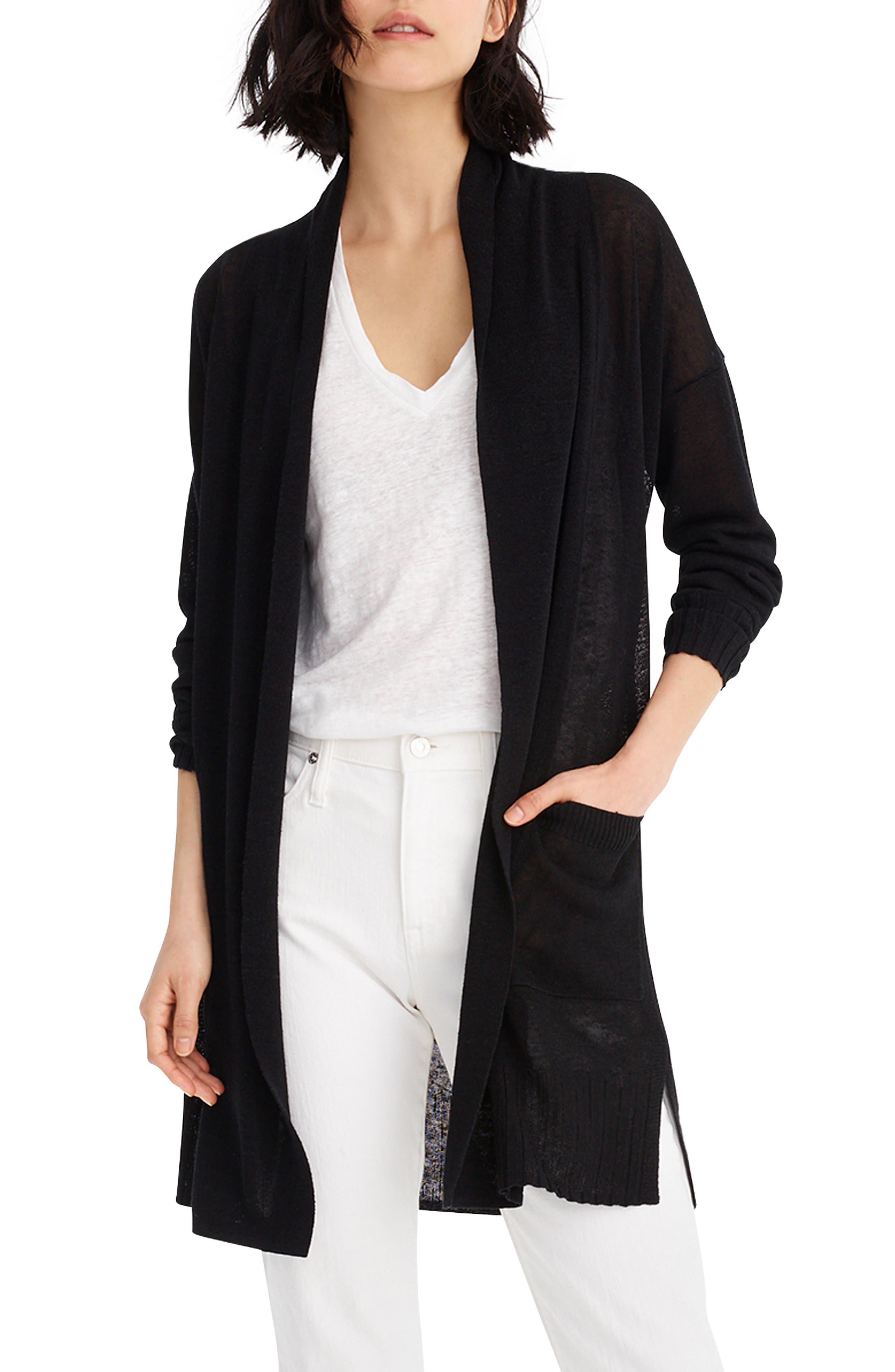 j crew long cardigan sweater
