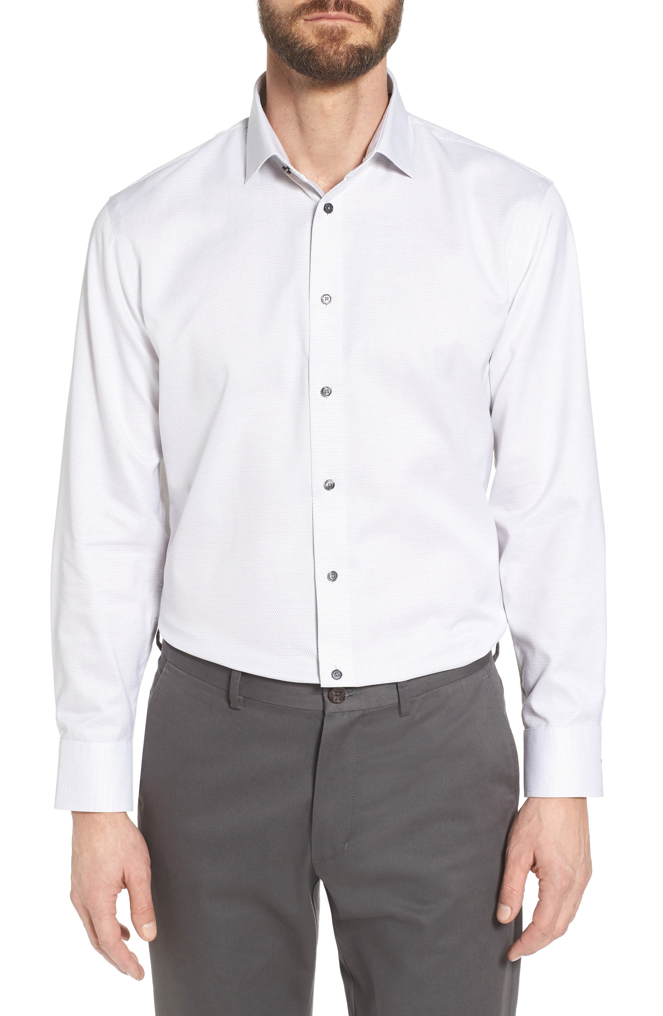 calibrate slim fit dress shirt