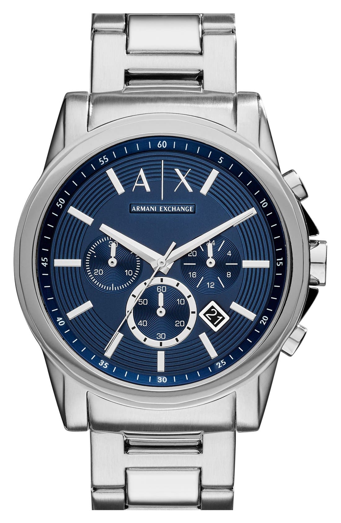 AX Armani Exchange Chronograph Bracelet Watch, 45mm Nordstrom