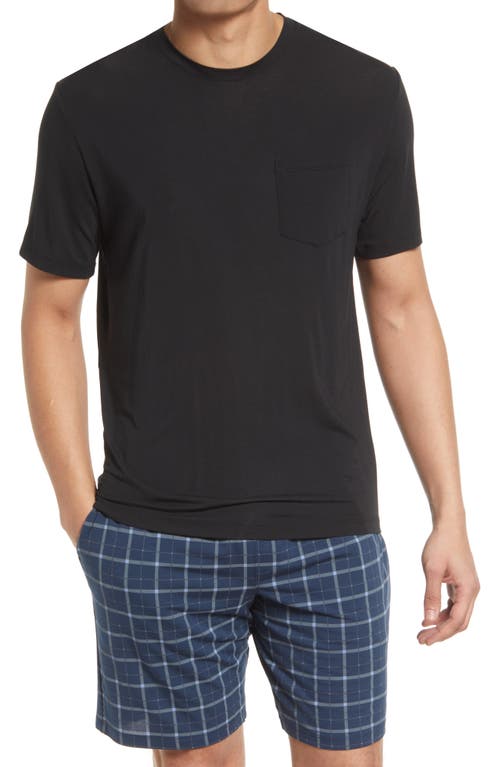 Second Skin Pocket Sleep T-Shirt in Black