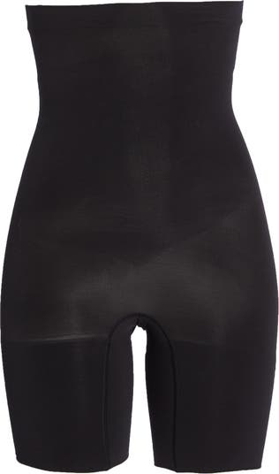 $120 Spanx Women's Black Haute Contour Mid-Thigh Shorts Shapewear Size  Medium
