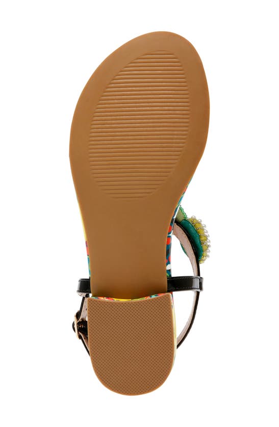 Shop Betsey Johnson T-strap Sandal In Black Multi