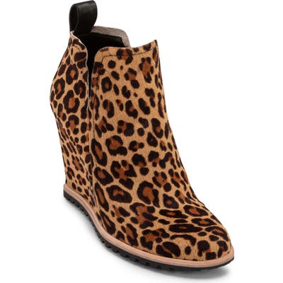Dolce Vita Gianni Genuine Calf Hair Wedge Bootie, Brown