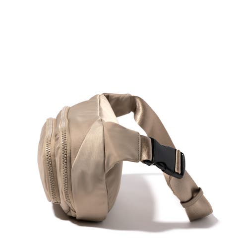 Shop Baggallini On The Go Large Belt Bag Waist Pack In Taupe Twill