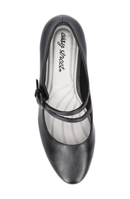 Easy Street 312420 Womens Adjustable Manmade Block Heels In Black