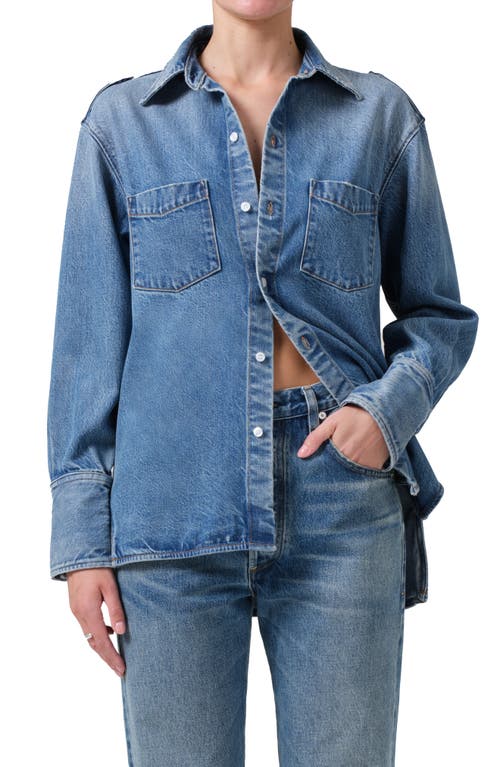 Shop Citizens Of Humanity Ari Denim Button-up Shirt In Dweller