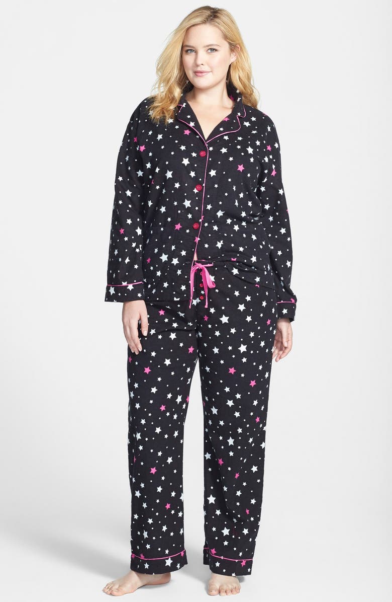 PJ Salvage 'Fall into Flannel' Pajamas (Plus Size) | Nordstrom